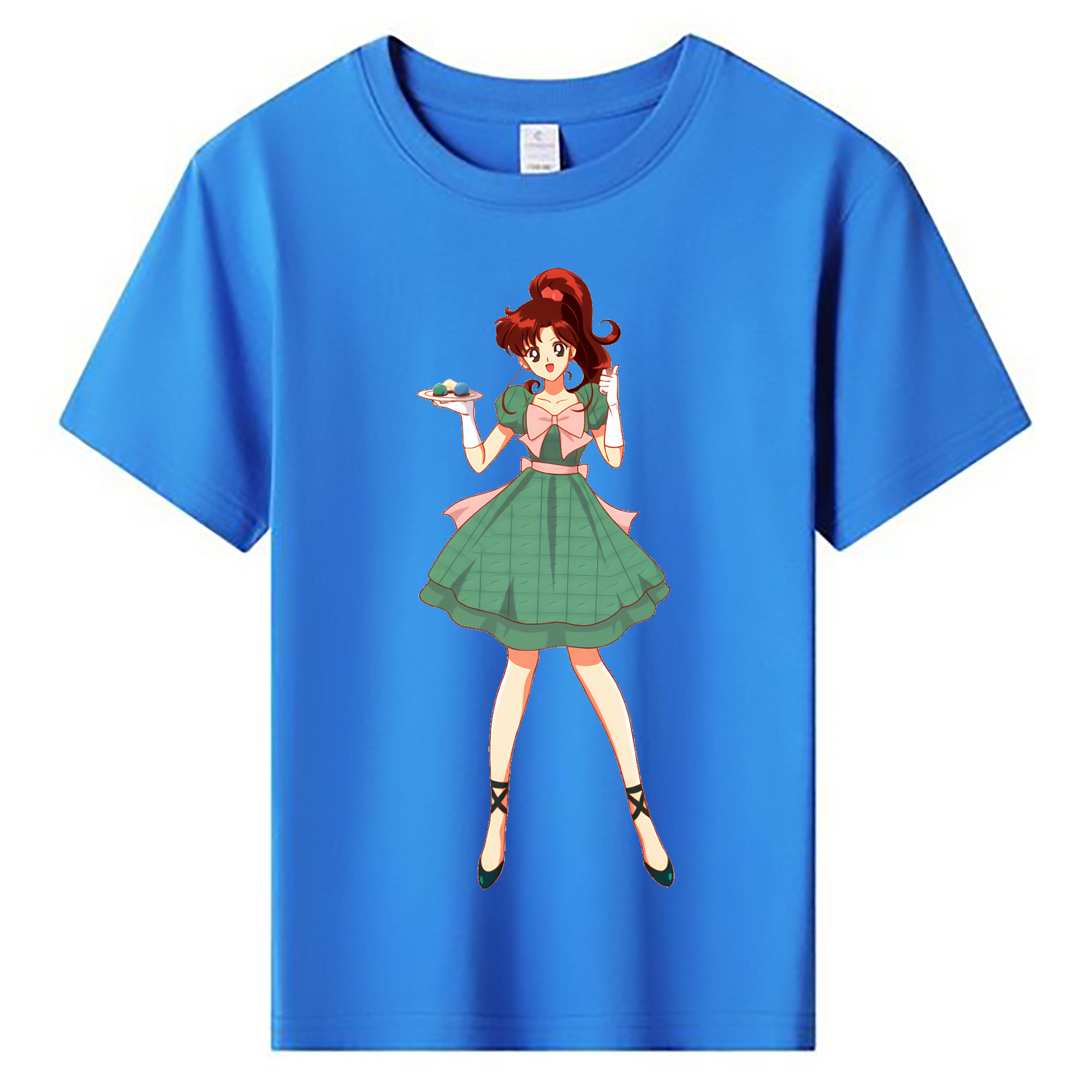 （画像用） 美少女戦士セーラームーン 木野 まこと きの まこと Sailor Moon Kino Makoto （セーラージュピター；Sailor Jupiter） 綿100％キッズTシャツ（フロントプリント）